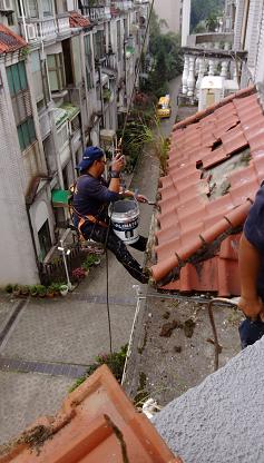 蜘蛛人,外牆垂降防水工程